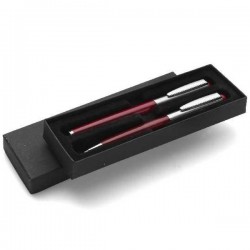 Kovové pero a roller v darčekovej krabičke - červená