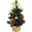 Zdobený vianočný stromček žltý 20 cm