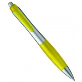 Guľôčkové pero s čiernou náplňou Bend žltá